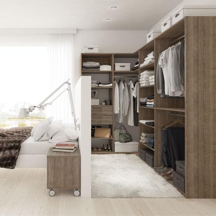 agencements mg montpellier amenagement dressing chene authentiqu brun