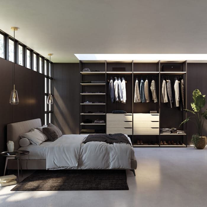 agencements mg montpellier amenagement dressing chene bardolino tirois coulissants penderies multiples