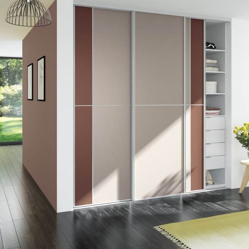 agencements mg montpellier amenagement dressing porte terraco couleur marron clair