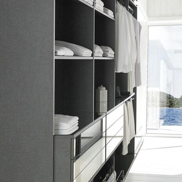 agencements mg montpellier amenagement dressing twist miroir larges étagères