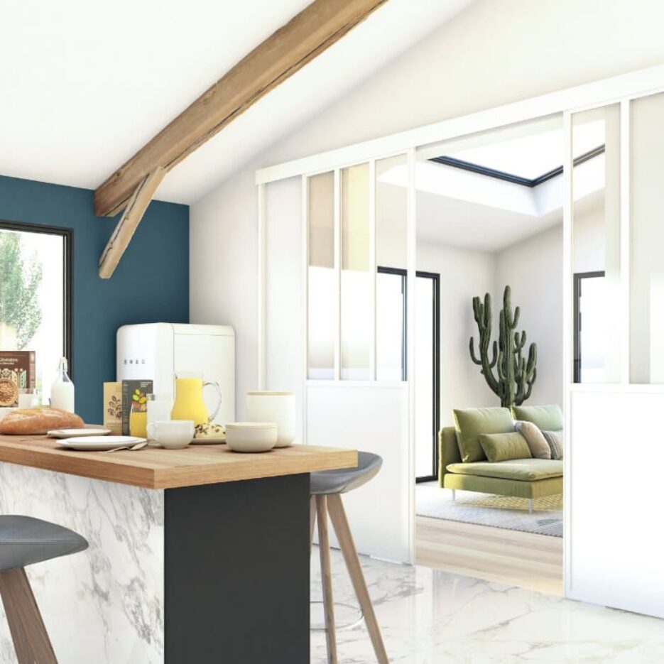 agencements mg montpellier amenagement verriere cloison de séparation blanc verriere blanche sur mesure