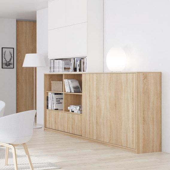 agencements mg montpellier amenagement sejour living ton trés clair tiroirs