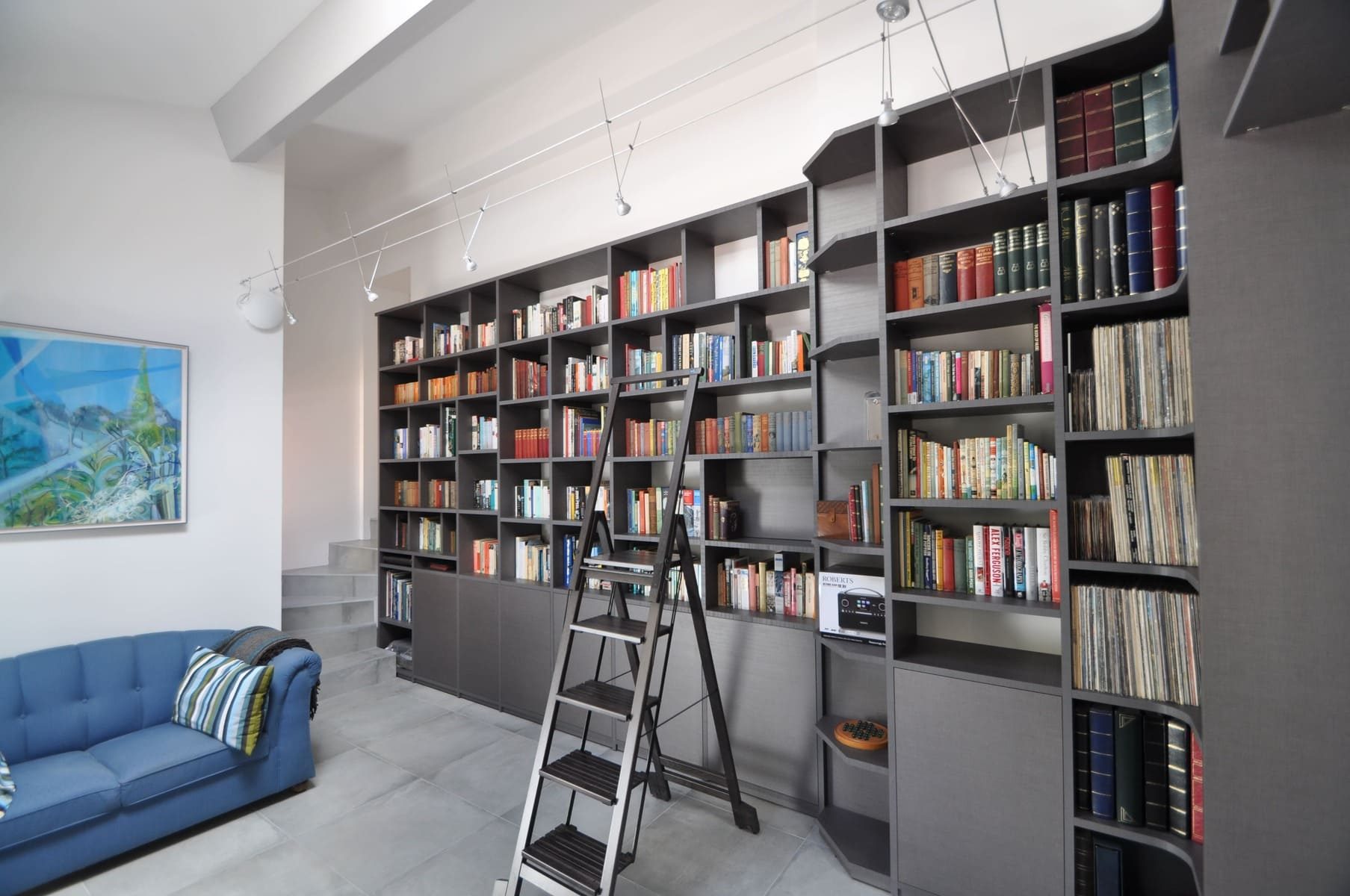 Bibliotheque de grande hauteur agencement mg montpellier