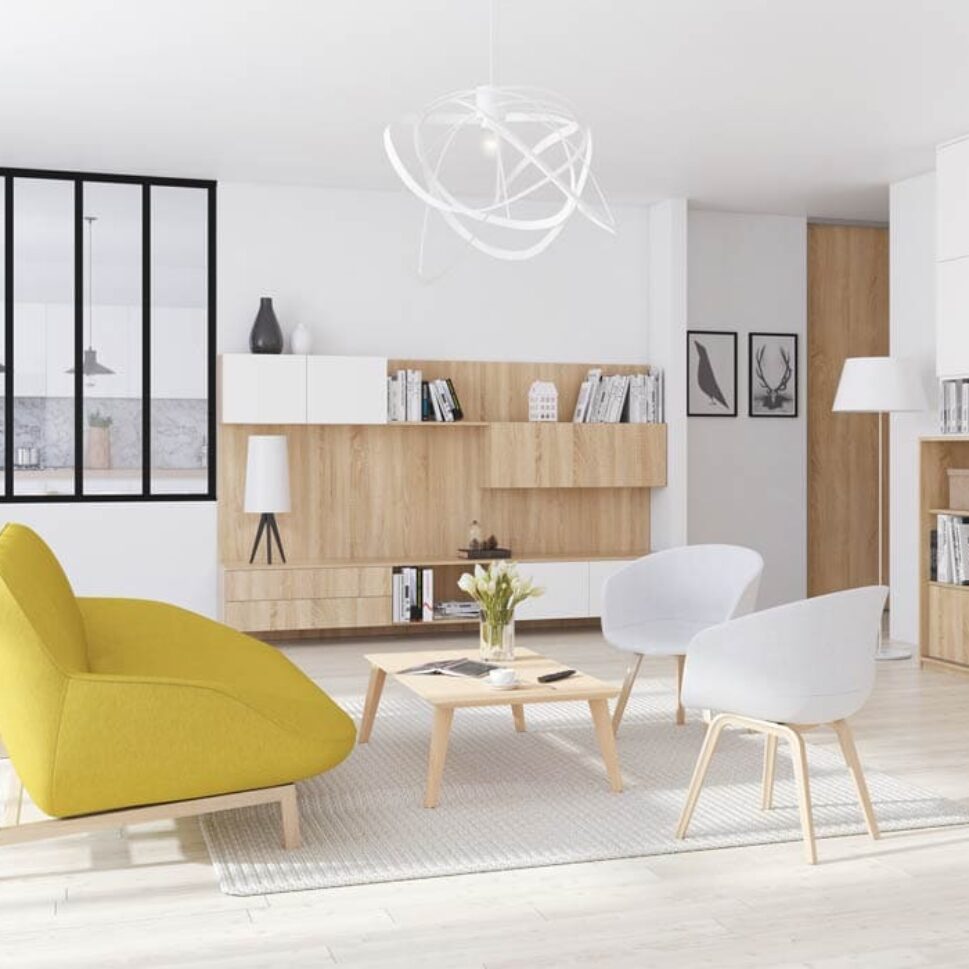 agencements mg montpellier amenagement sejour living éclairage par led toute hauteur