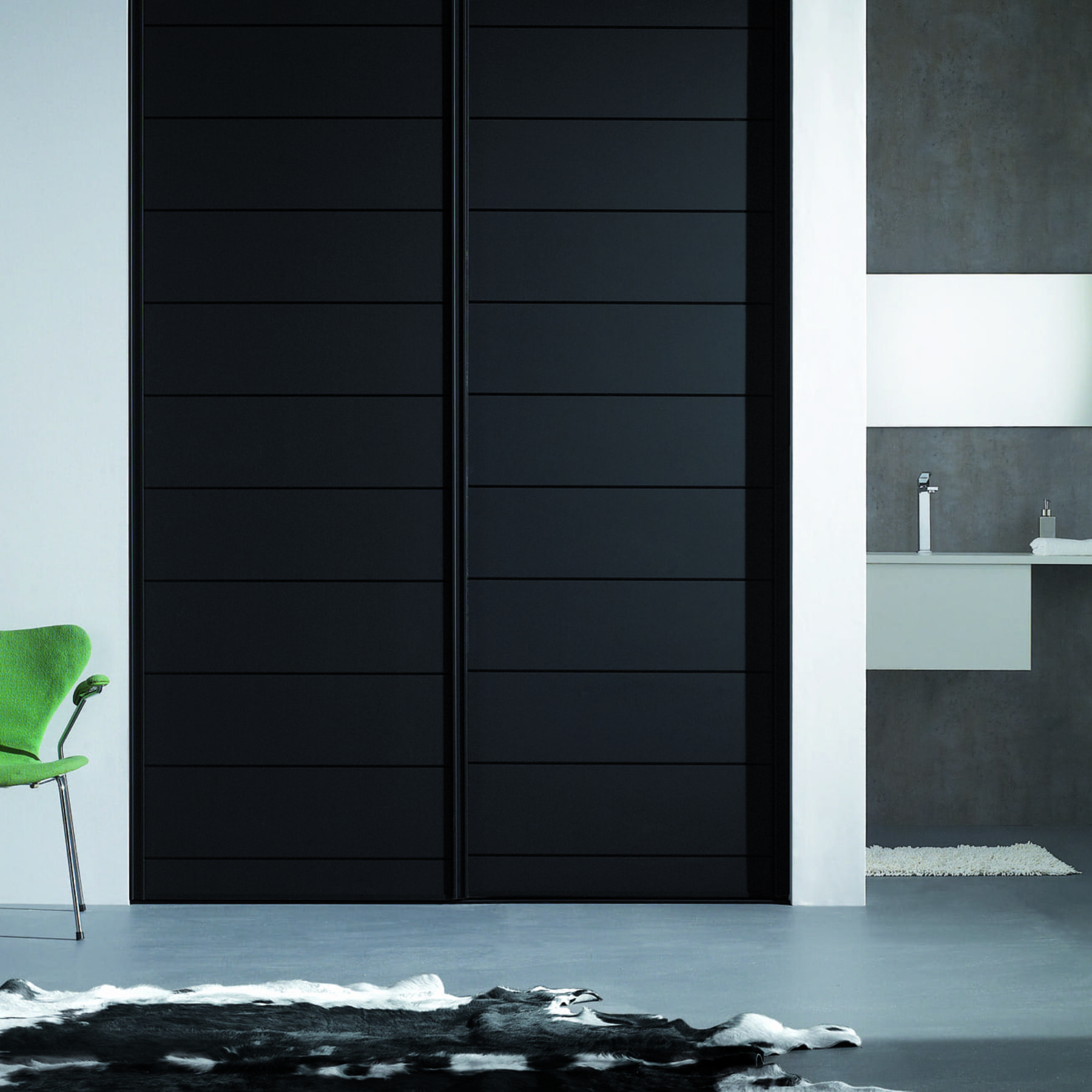 AD Portes placard VCI noir agencements mg montpellier mauguio