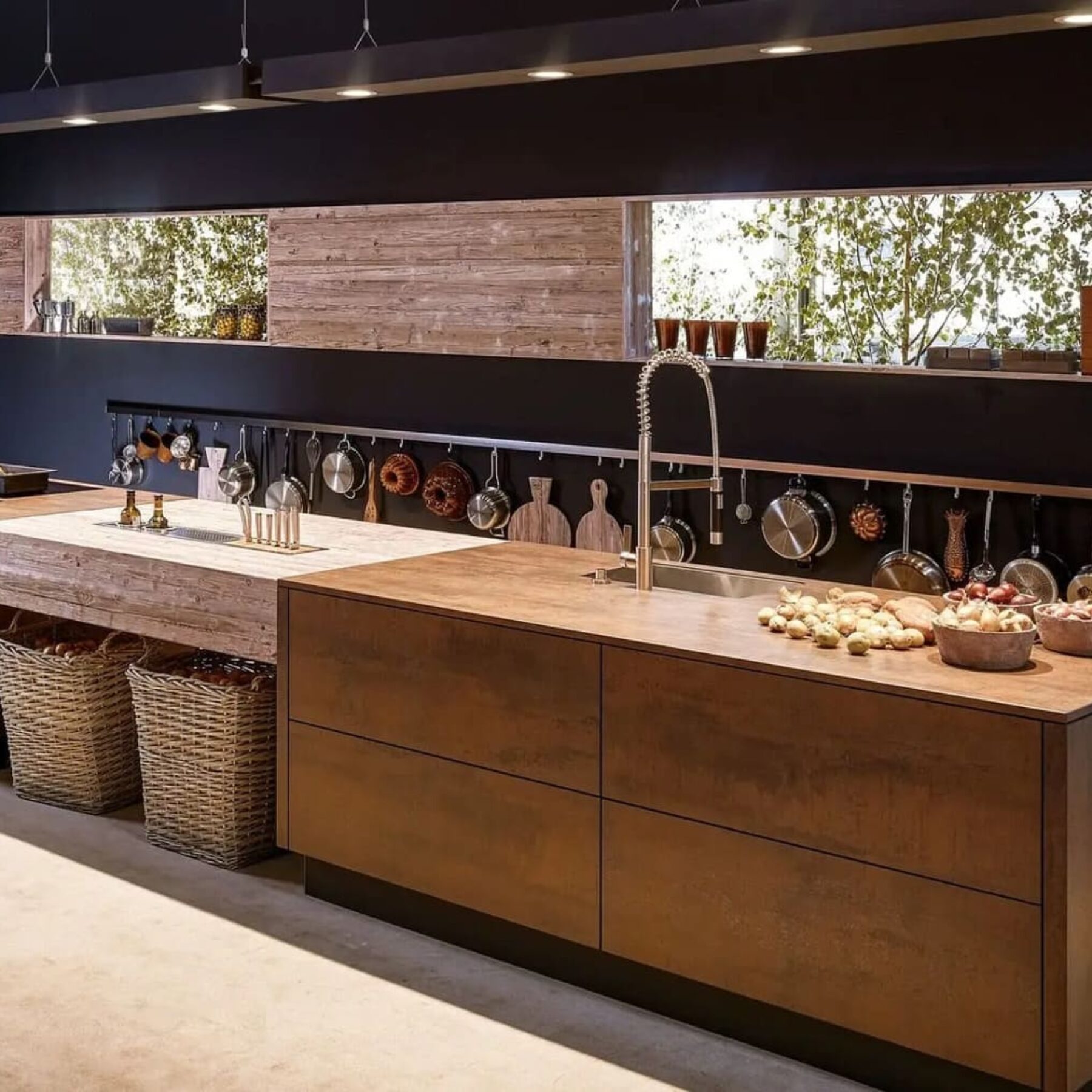 agencements mg montpellier cuisine allemande modern lineaire ouverte avec ilot