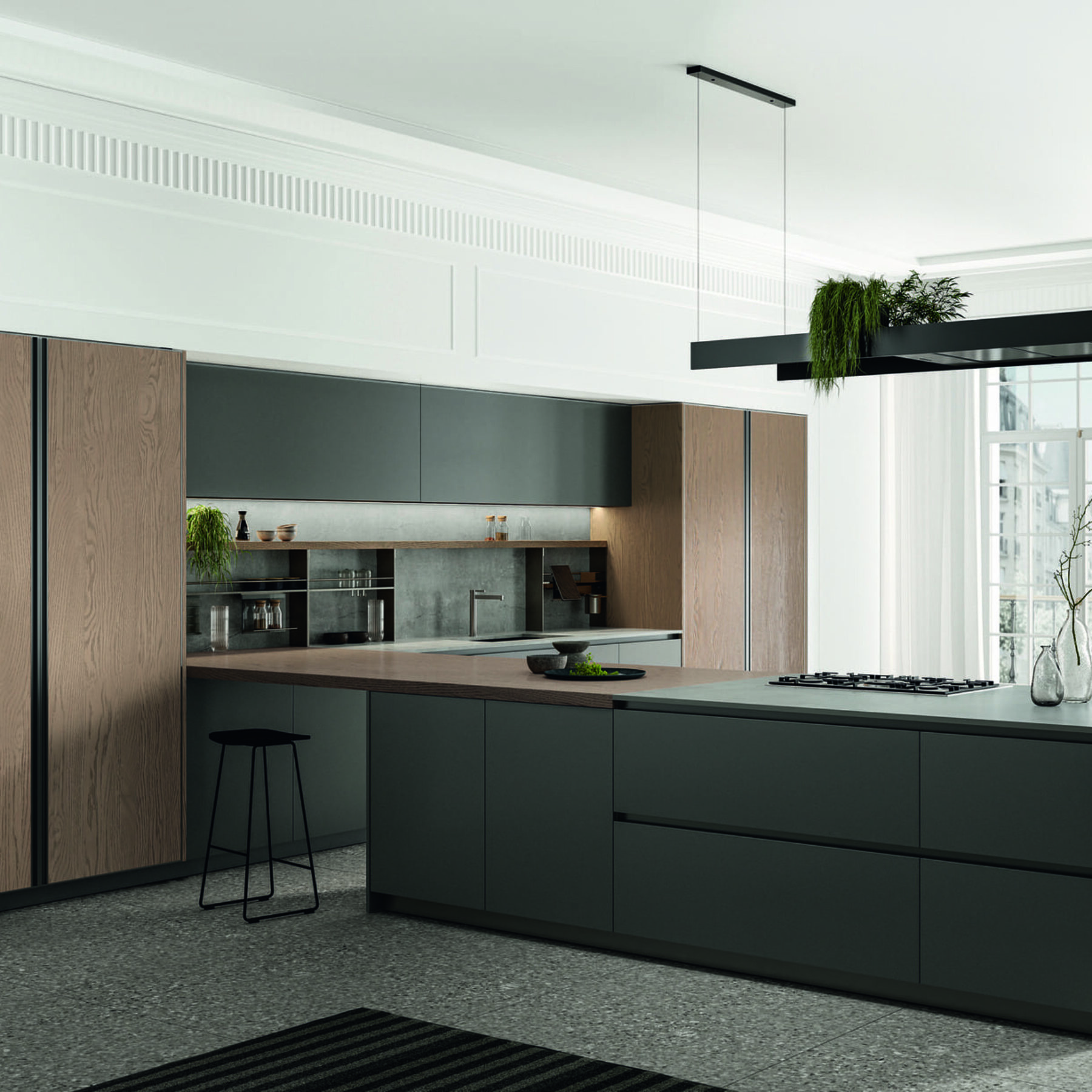 time 1 agencements mg montpellier cuisine italienne sobre et raffinée en deux tons