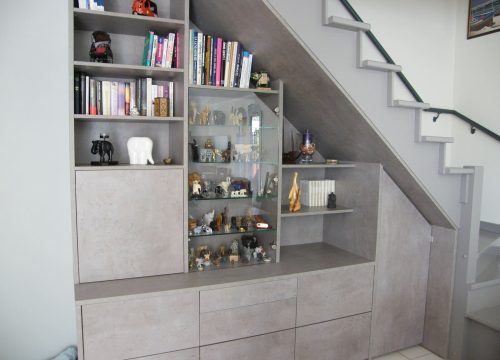 réalisation sous escalier realisation saint juste agencements mg