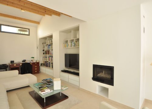 aménagement appartement Bibliotheque cuisine meuble TV agencement mg montpellier