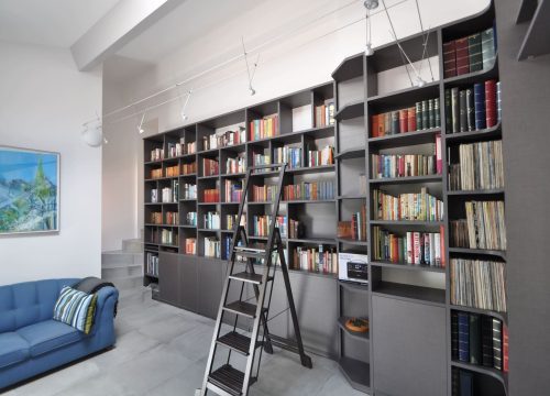 Bibliotheque de grande hauteur agencement mg montpellier