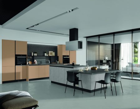 cloe 4 agencements mg montpellier cuisine avec ilot centrale style italienne deux tons élégance